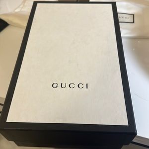 Gucci Marmont GG Mid-Heel Ankle-Strap Sandals
